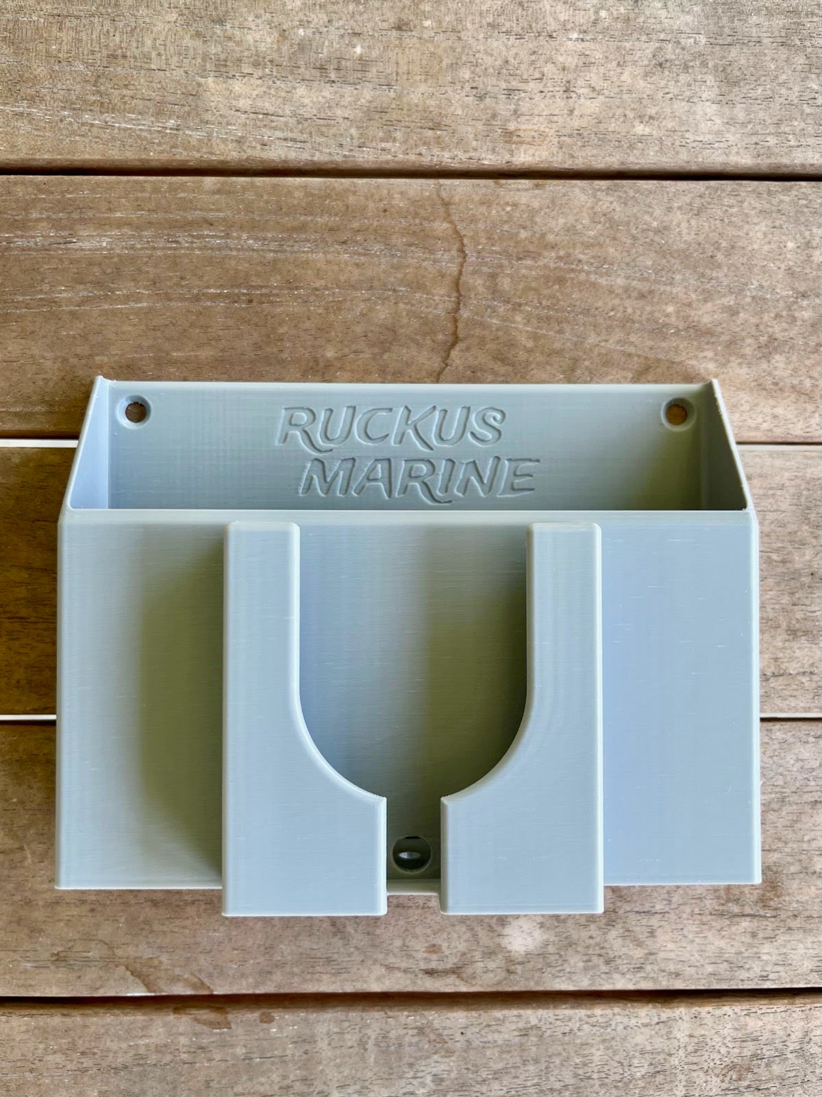 Ruckus Marine Console Caddy in Gray color for best storage ideas on a skiff
