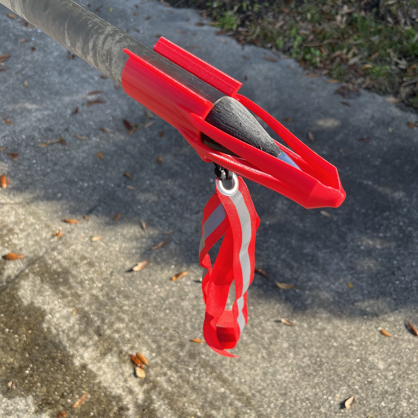 Metal Tip Push Pole Safety Flag