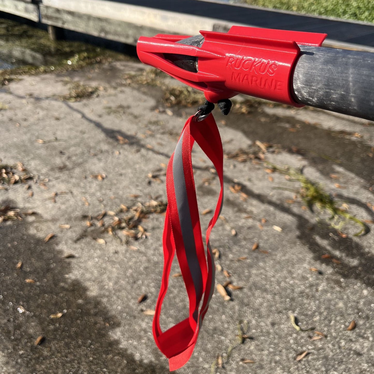 Metal Tip Push Pole Safety Flag