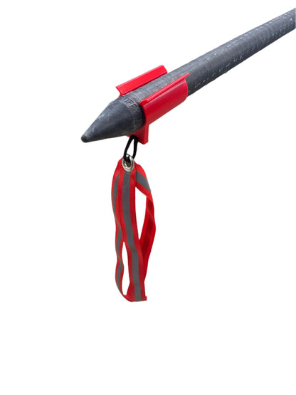 Ruckus Marine Push Pole Protector safety flag for trailering skiffs and boats