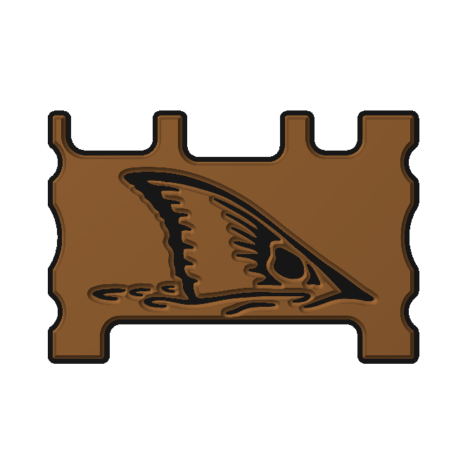 "Redfish Tail" - Custom Speaker Shell for Turtlebox or Ecoxgear Defender